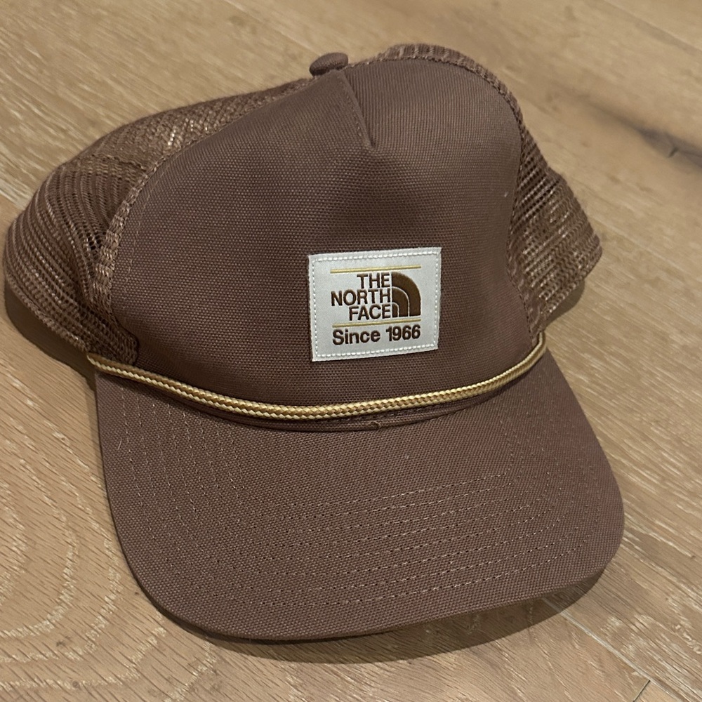 The North Face Brown Cap with Logo Patch